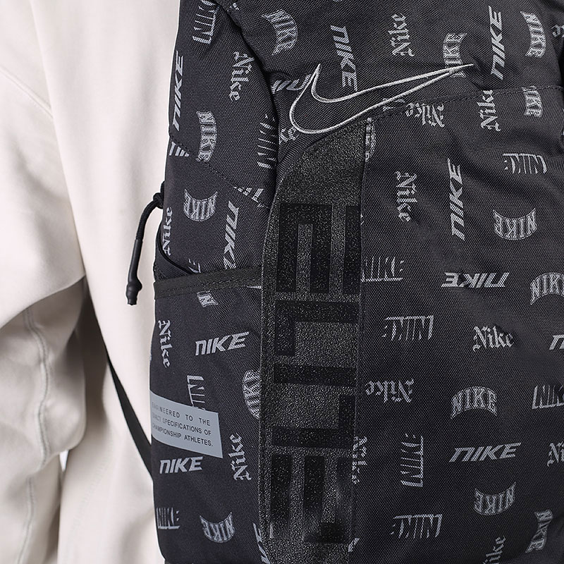  черный рюкзак Nike Hoops Elite Printed Basketball Backpack 23L CU8347-011 - цена, описание, фото 2